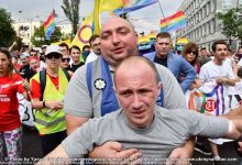 Photo of Kiovan LGBT Pride marssii Zelenskyin suojeluksessa