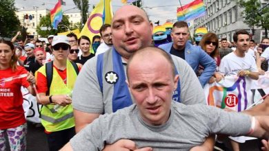 Photo of Kiovan LGBT Pride marssii Zelenskyin suojeluksessa